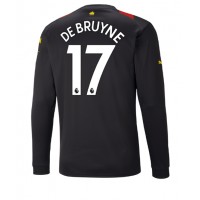 Manchester City Kevin De Bruyne #17 Fotballklær Bortedrakt 2022-23 Langermet